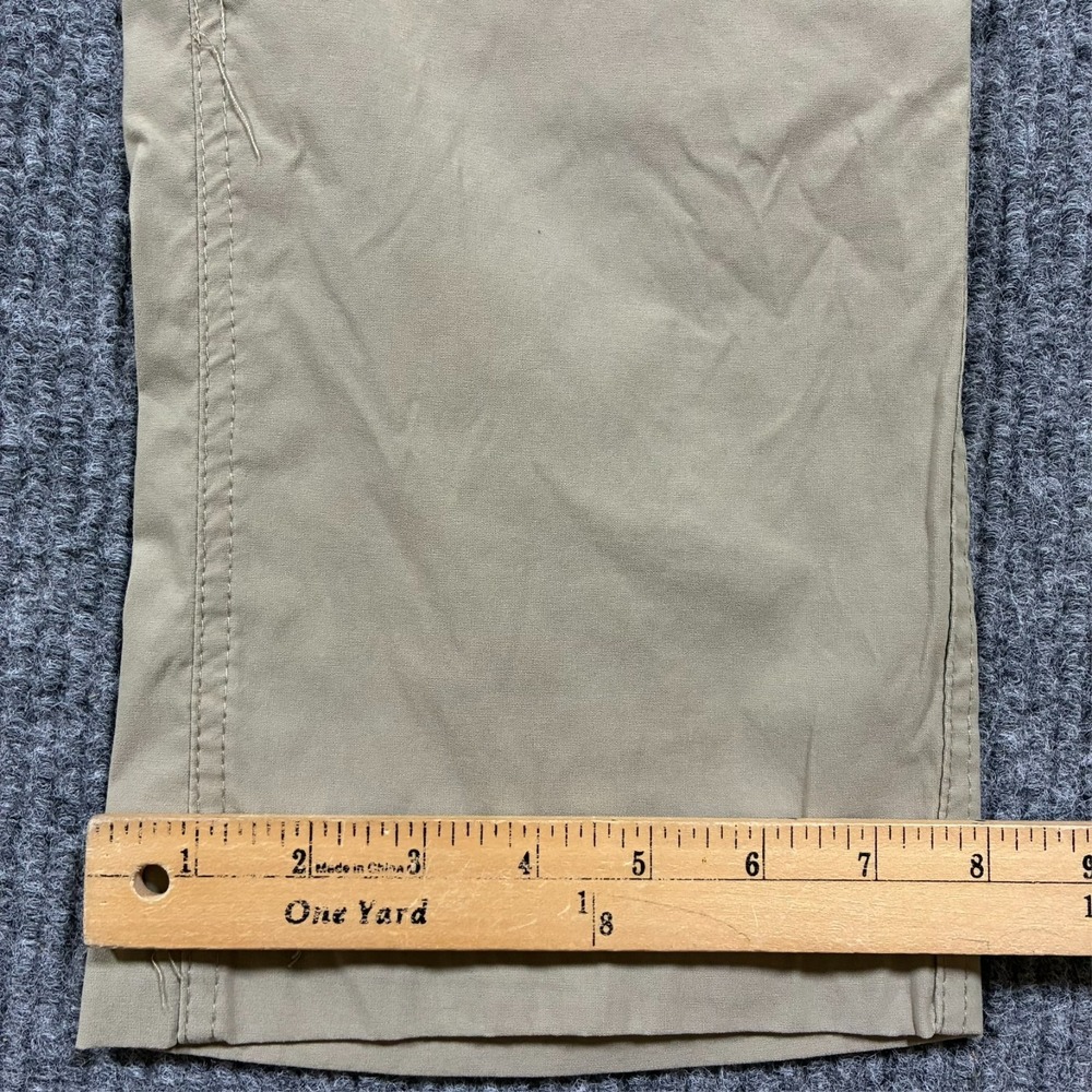 UB Tech Mens Cargo Pants Size 32x30 Beige Zip Pocket Stretch Outdoor Mid Rise - Picture 8 of 10